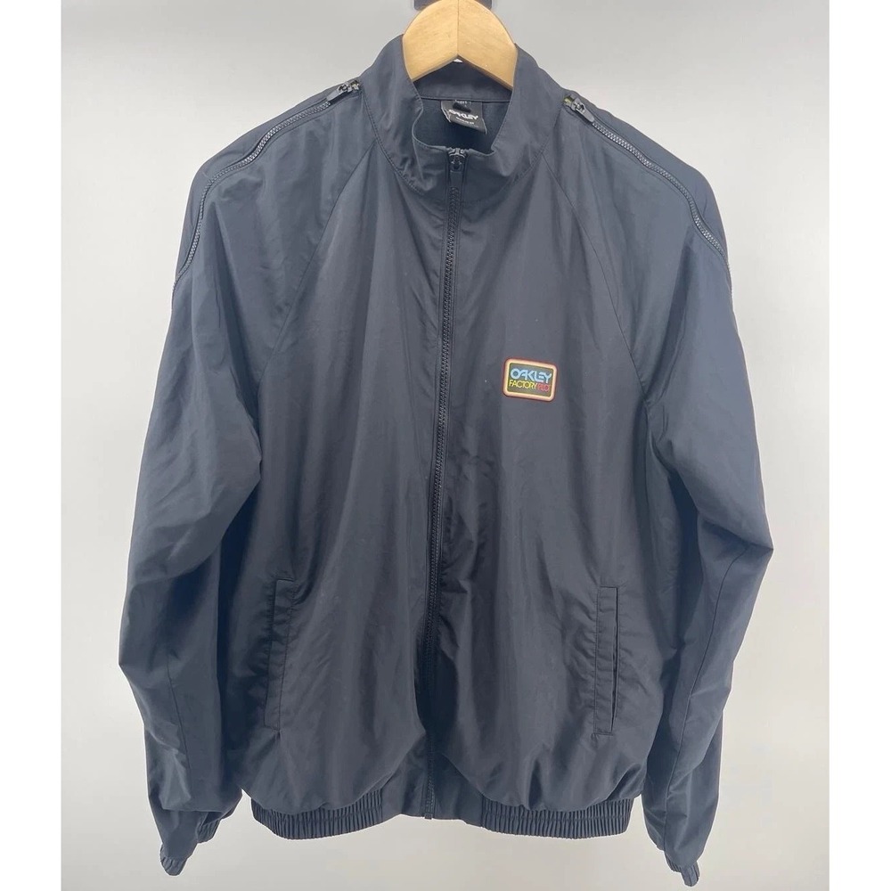 Oakley Factory Pilot Black Zip Jacket Regular Fit Size S Lightweight